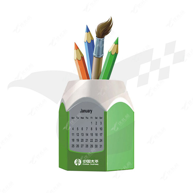 精美办公礼品笔筒台历