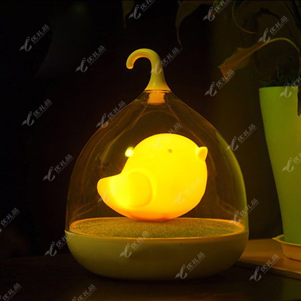 创意梦幻鸟笼灯 usb充电家居LED灯 节能创意led触碰调光小夜灯