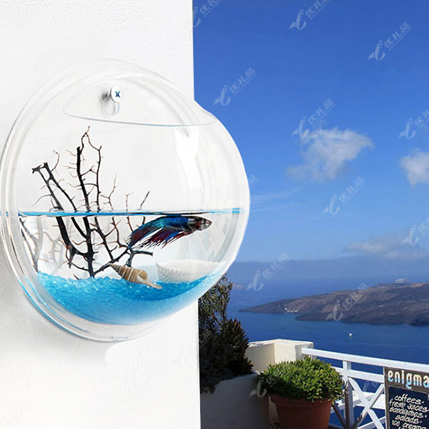 悬挂式亚克力鱼缸圆形定制