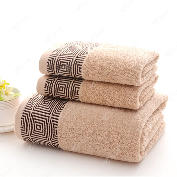 纯棉套巾 一浴巾二毛巾 窗棂套巾毛巾礼盒