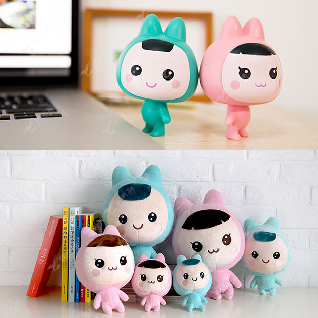 搪胶公仔 毛绒公仔