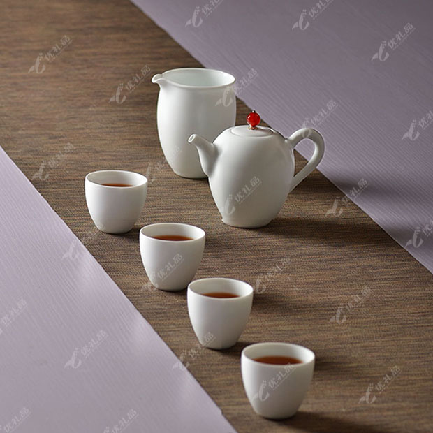 沐春堂羊脂白瓷功夫茶具套装