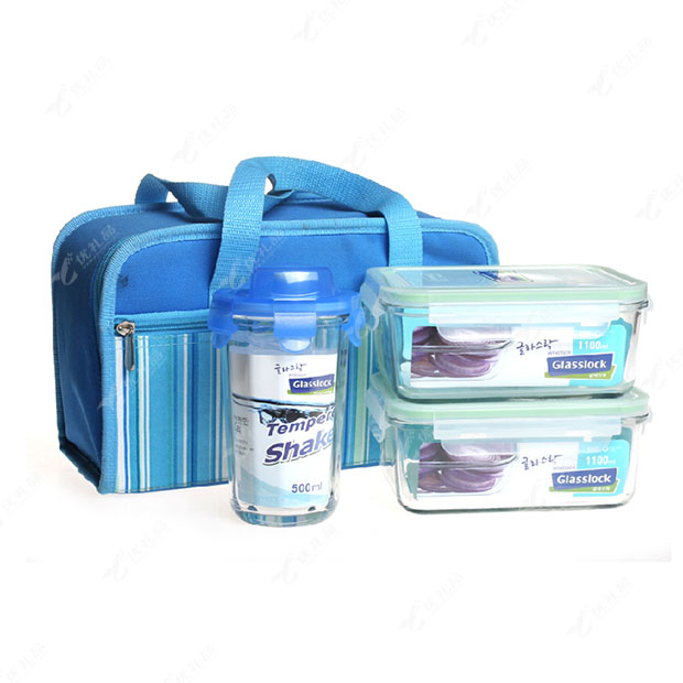 玻璃扣GLASSLOCK保鲜盒饭盒便携式套装