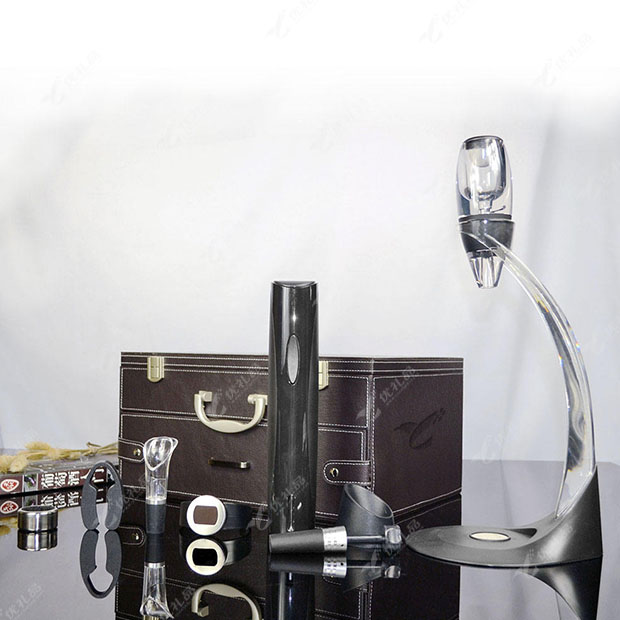 升级版不锈钢开瓶器 醒酒器双层套装