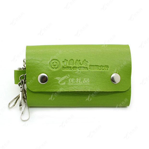压印工艺明星产品推荐NO.1：时尚皮质钥匙包男女式便携钥匙扣