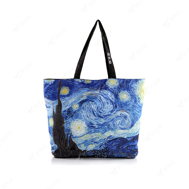 优礼品推荐NO.3：2016梵高作品单肩女包 印花环保购物袋