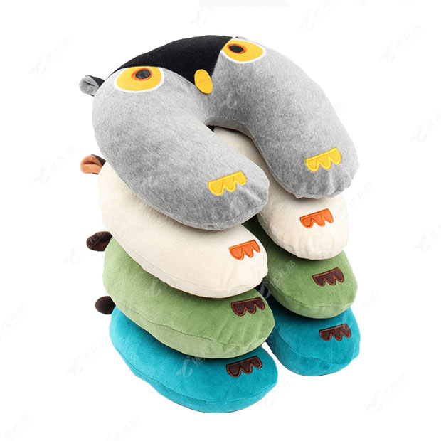 猫头鹰卡通U型枕定制 颈枕定制