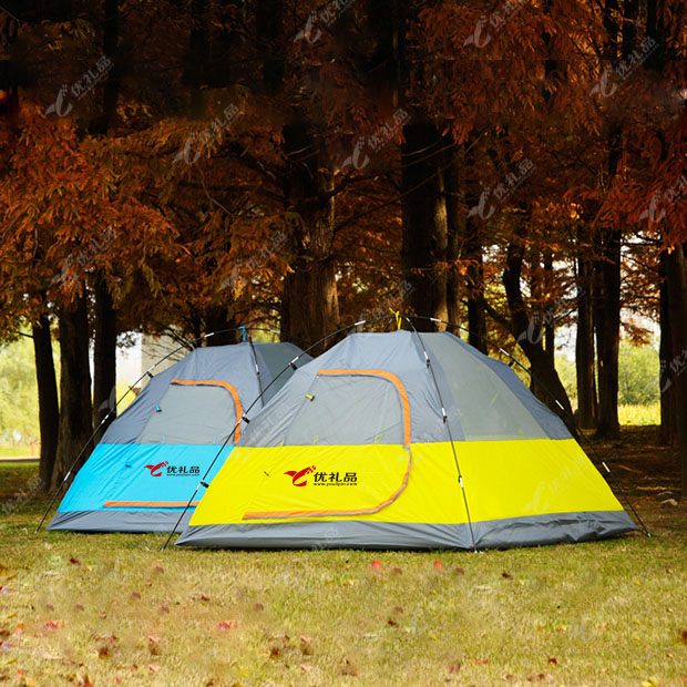 湖畔营帐篷 3-4人双层露营帐篷定制