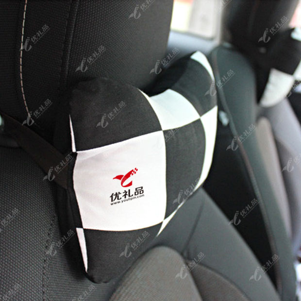 新品格子汽车头枕