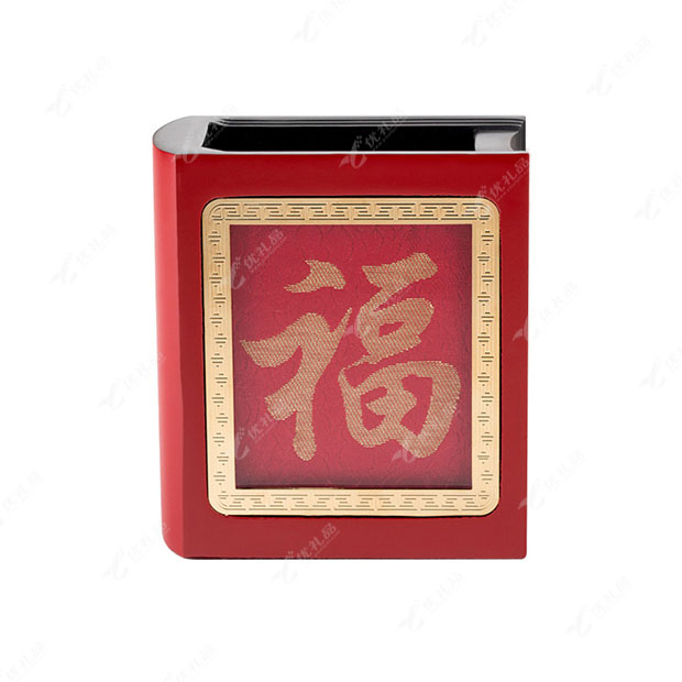 云锦笔筒龙纹商务送礼办公用品出国礼品