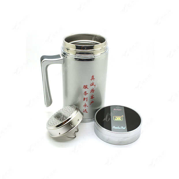 办公杯 佳嘉丽 450ml 灰色、银色