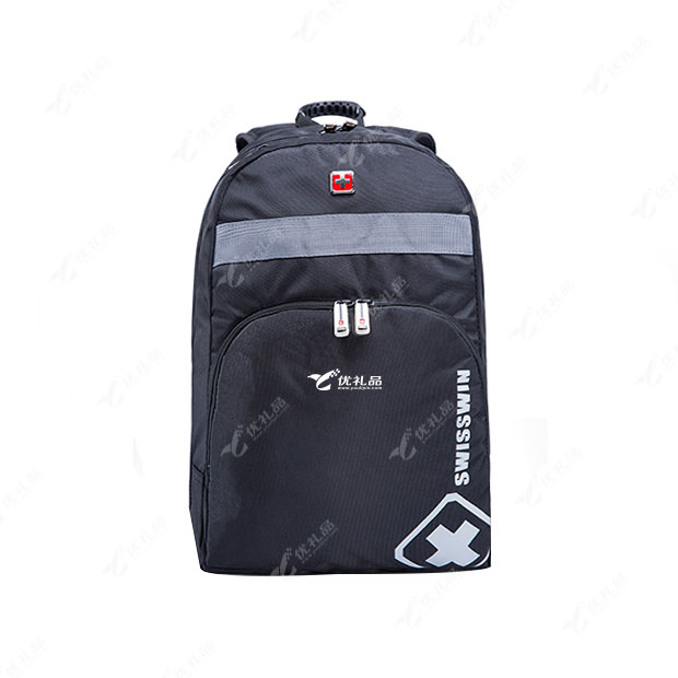 商务瑞士十字电脑双肩包