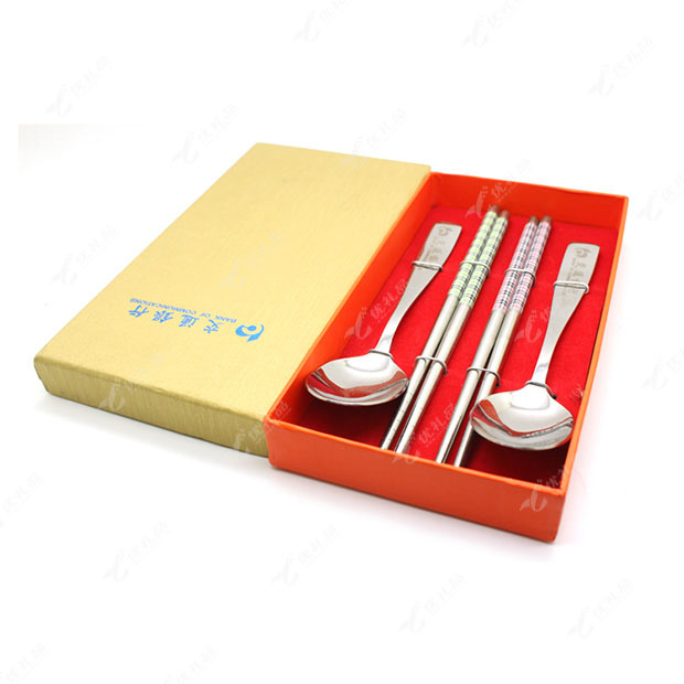 高档不锈钢餐具四件套