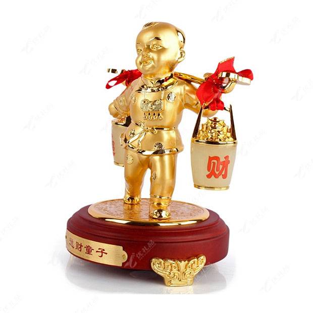 送财童子摆件