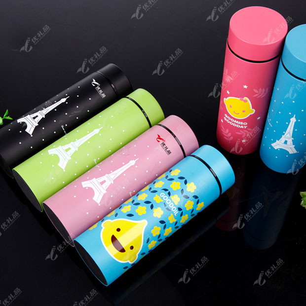 韩版埃菲尔铁塔直身保温杯