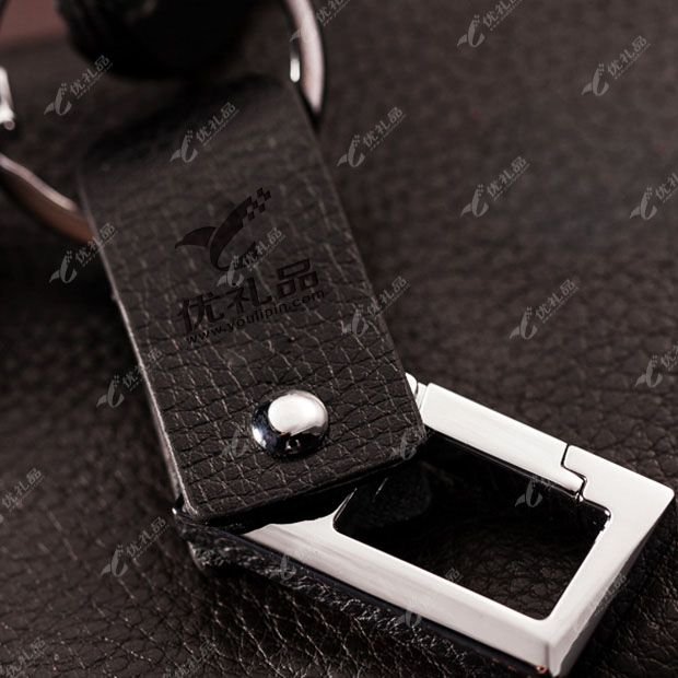 皮质金属钥匙扣