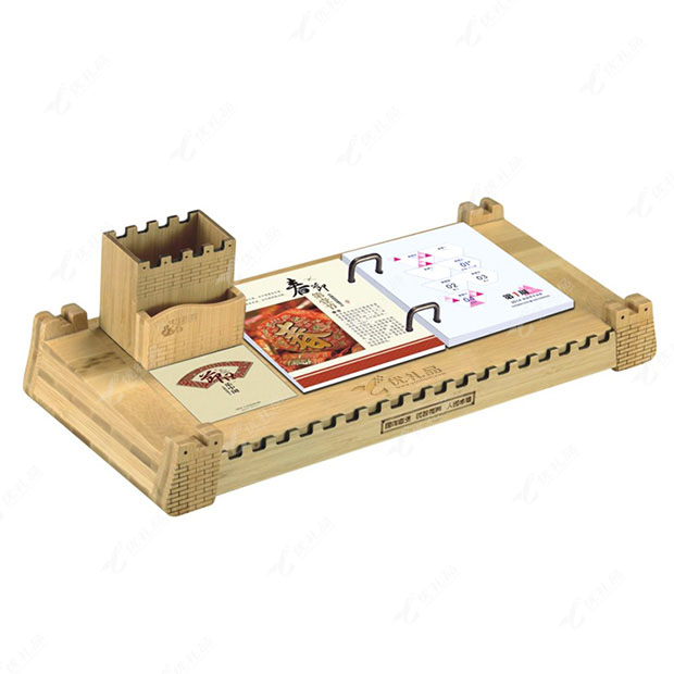 环保竹艺商务周历台历