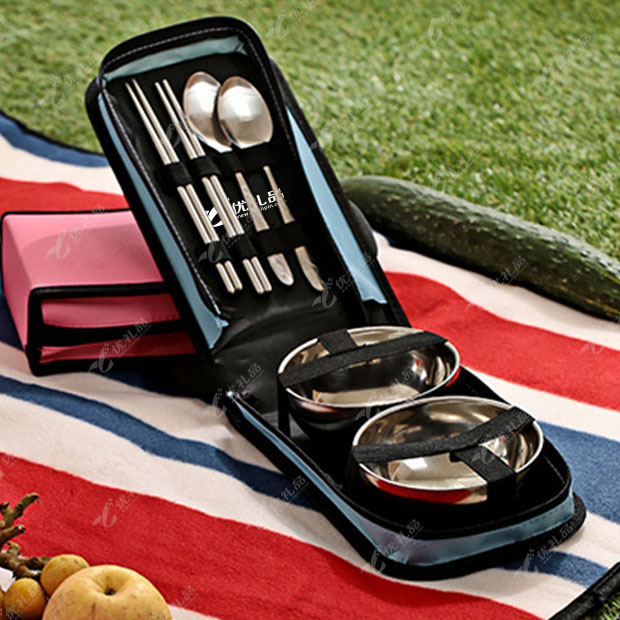 不锈钢便携碗筷勺套装