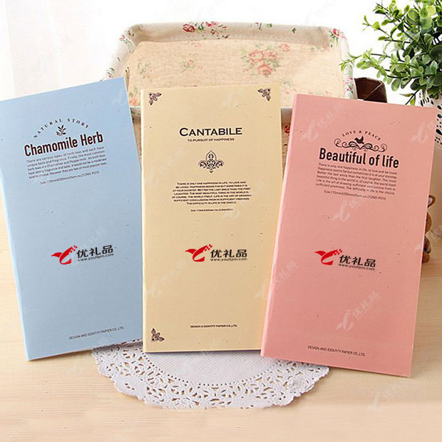 糖果色清新简约长条笔记本