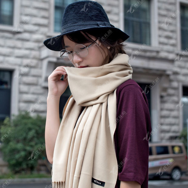 仿羊绒单色围巾