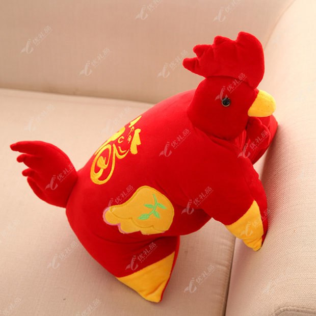 鸡年吉祥物靠垫