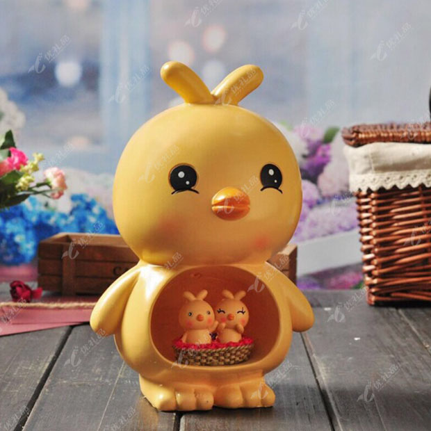 2017年鸡年吉祥物可爱公仔鸡 存钱罐 摆件