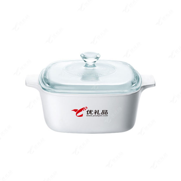 美国康宁餐具 纯白康宁锅