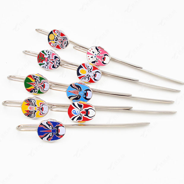 京剧人物胡须脸谱书签套装