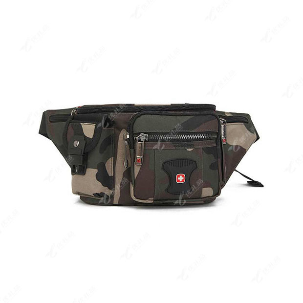 瑞士军刀SWISSGEAR迷彩面料运动休闲腰包