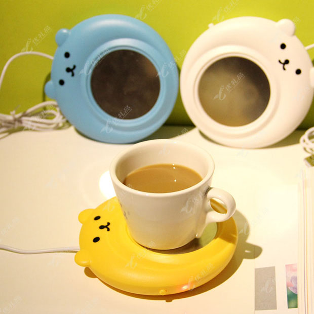 创意小熊USB电热保温垫 保温碟