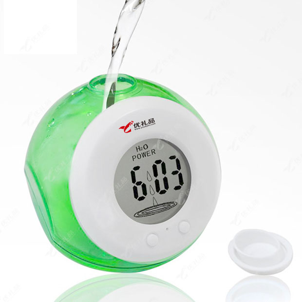 新款创意水能电子钟