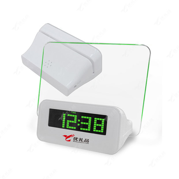 新款创意LED电子钟 荧光留言板闹钟