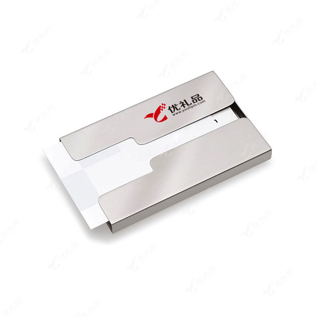 正品手推不锈钢名片夹