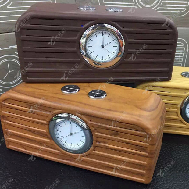 新款创意插卡时钟蓝牙音箱