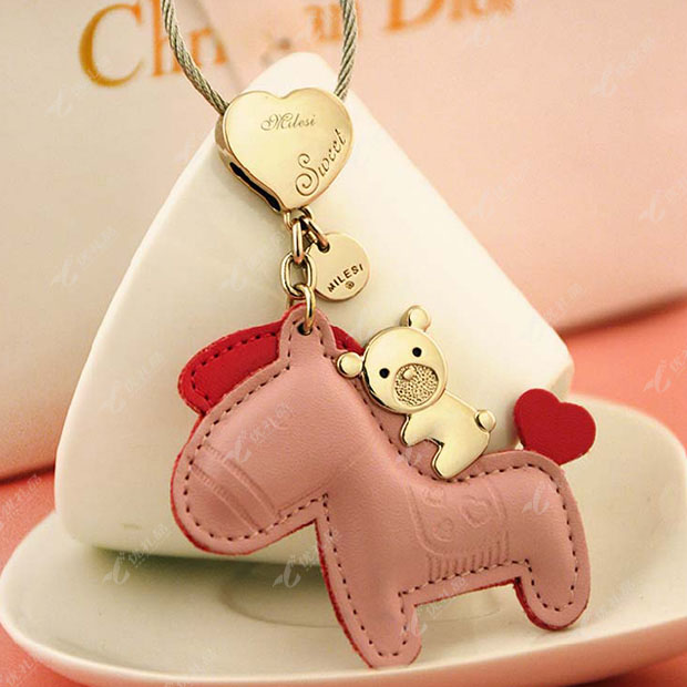 骑马小熊 钥匙扣 钥匙链