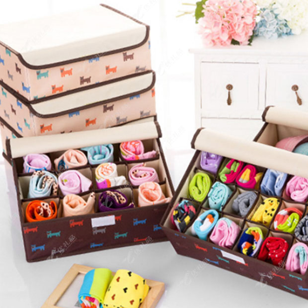 韩式蝴蝶带盖内衣收纳盒