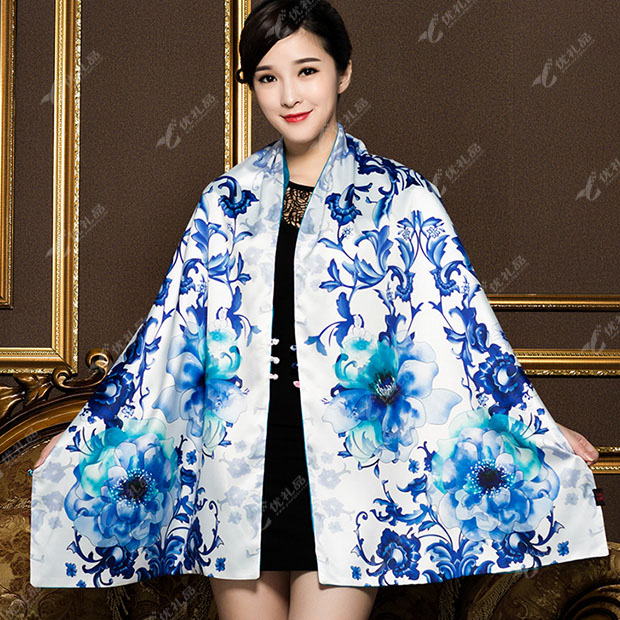 上海故事桑蚕丝丝巾女