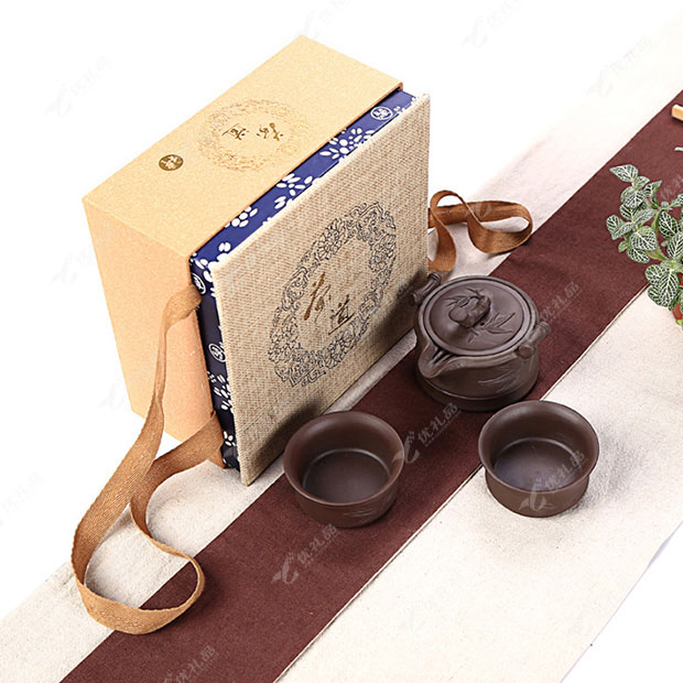 紫砂快客杯一壶二杯便携旅行茶具