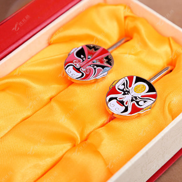 京剧人物胡须脸谱书签套装