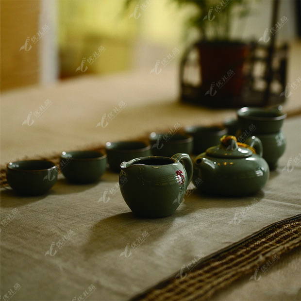 哥窑功夫茶具套装