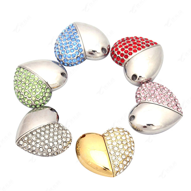 创意心型爱心珠宝U盘