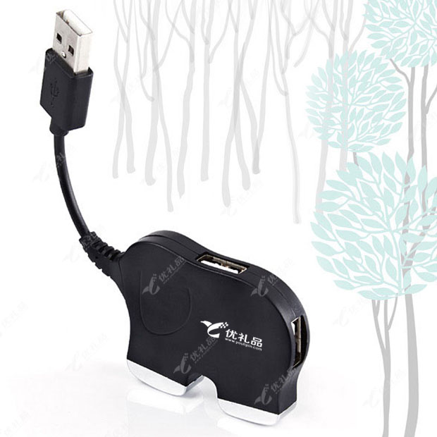 创意可爱大象集线器