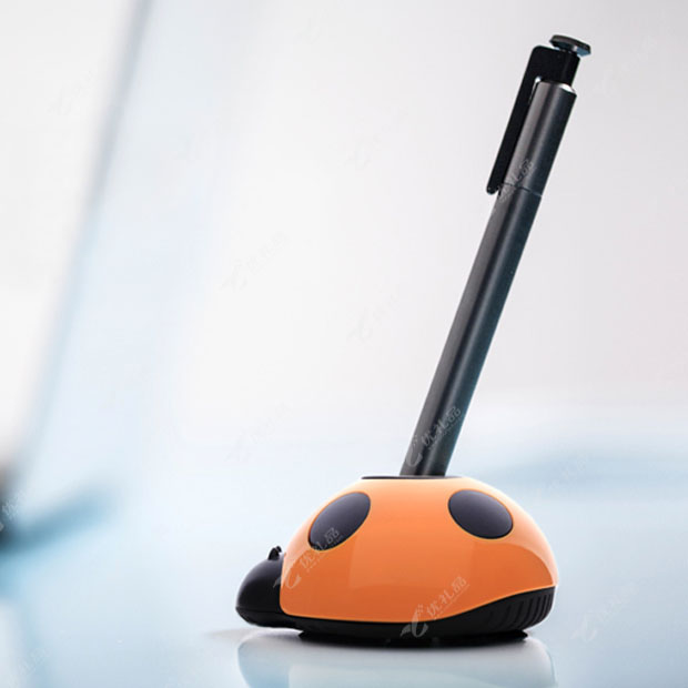 创意可爱瓢虫吸盘式笔插