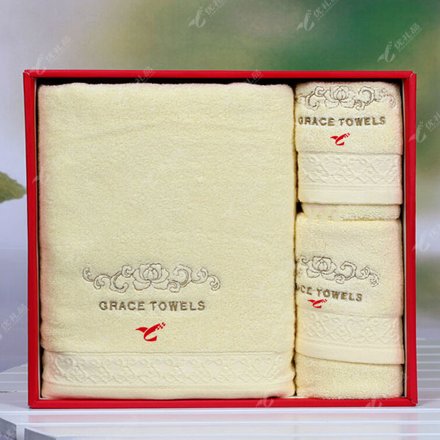 洁丽雅正品花之语系列三件套礼盒装