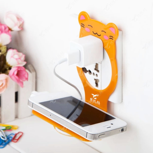 可折叠创意卡通手机充电挂架