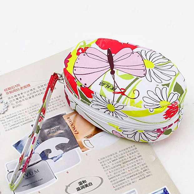 韩版清新花朵化妆包子母包