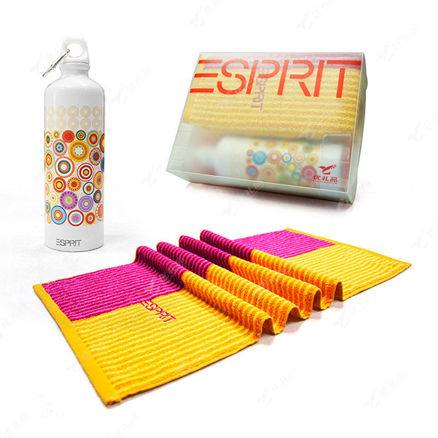 运动水壶毛巾套装