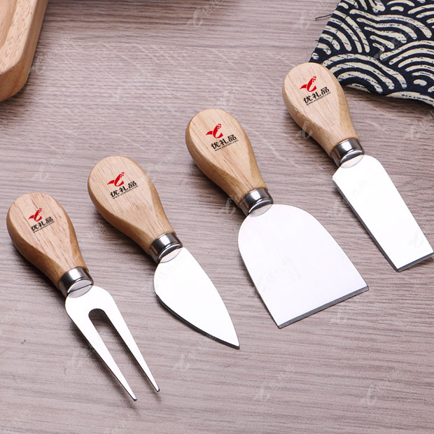 竹柄不锈钢芝士刀