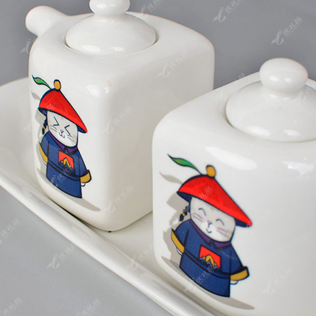 故宫猫 调味罐套装