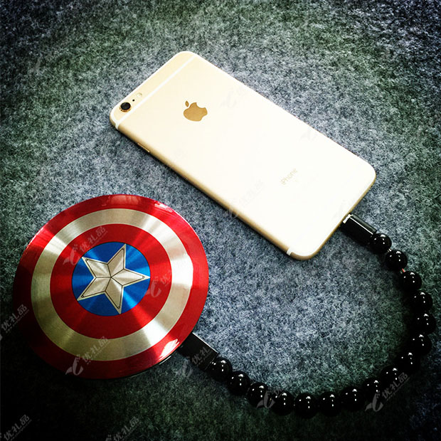 美国队长盾牌移动电源